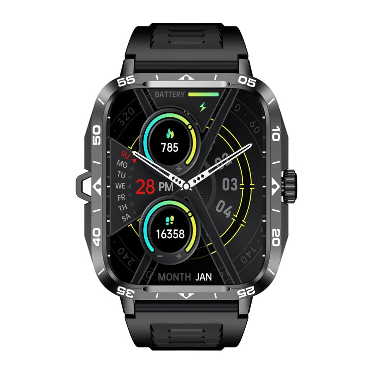 ZW59 1.95 inch BT Call Sports Smart Watch, Blood Oxygen / Heart Rate / Remote Photography(Black)