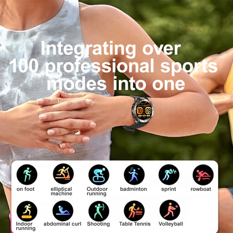 HT30 1.7 inch IP68 Waterproof Silicone Band Smart Watch, Support Flashlight / Banknote Detector Light / Compass(Black) - free shipping - PMC TechLife - Order now!