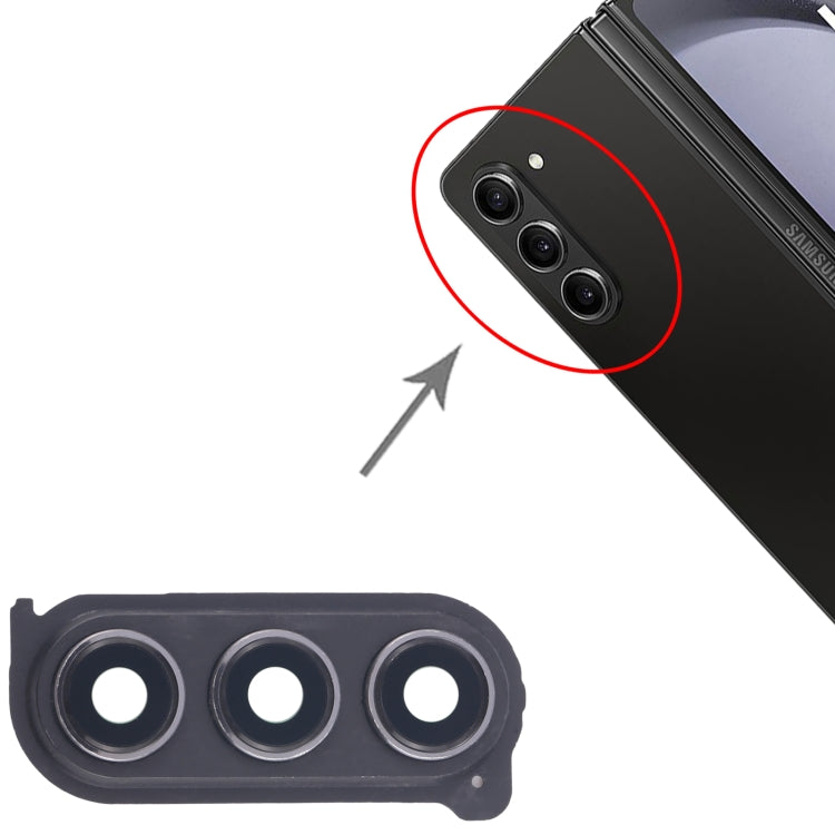 For Samsung Galaxy Z Fold5 SM-F946B 10pcs Rear Camera Lens Cover(Black) - free shipping - PMc TechLife - Order now!