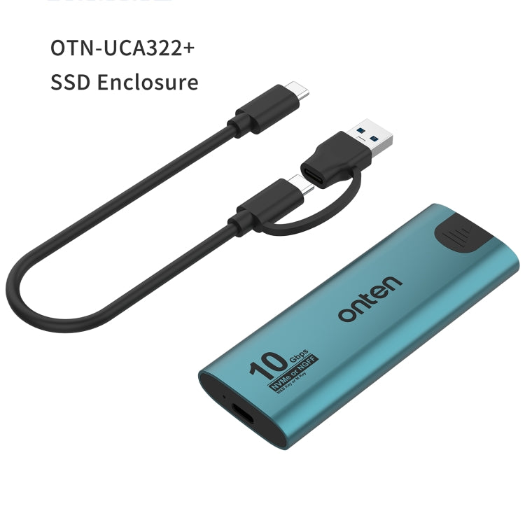 Onten UCA322+ 10Gbps M.2 M-key NVMe NGFF SSD Enclosure - free shipping - PMC Jewellery - Order now!