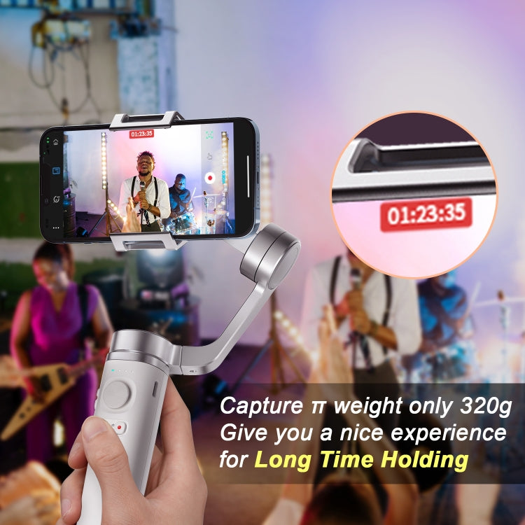 FUNSNAP Capture π Aluminum Alloy Arm 3-Axis Handheld Phone Gimbal, Basic Version(Grey) - free shipping - PMC Jewellery - Order now!