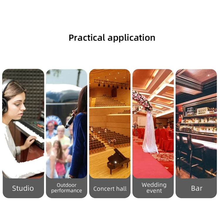 XTUGA CT80X 8-Channels Audio Mixer DJ Mixing Console with 48V Power Supply(EU Plug)