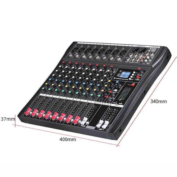 XTUGA CT80X 8-Channels Audio Mixer DJ Mixing Console with 48V Power Supply(UK Plug) - free shipping - PMC TechLife - Order now!