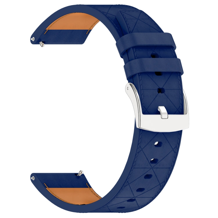 For Huawei Watch GT 5 / GT 5 Pro 46mm Square 22mm Leather Watch Band(Blue)