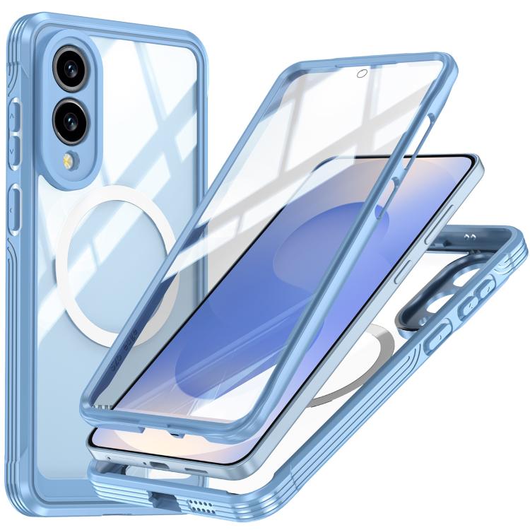 For Samsung Galaxy S25 Edge 5G RedPepper Tempered Glass MagSafe Phone Case(Sky Blue) - Galaxy S25 Edge 5G Cases by RedPepper | Online Shopping South Africa | PMC Jewellery | Buy Now Pay Later Mobicred