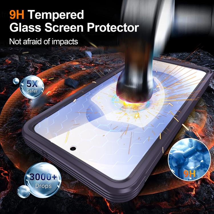 For Samsung Galaxy S25 Edge 5G RedPepper Tempered Glass MagSafe Phone Case(Purple) - Galaxy S25 Edge 5G Cases by RedPepper | Online Shopping South Africa | PMC Jewellery | Buy Now Pay Later Mobicred