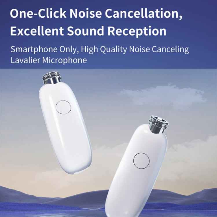 FUNSNAP M3 Digital Audio Wireless Microphone Mic Tok with Monitoring Earphones, Version:8 Pin(White) - Microphone by FUNSNAP | Online Shopping South Africa | PMC Jewellery | Buy Now Pay Later Mobicred