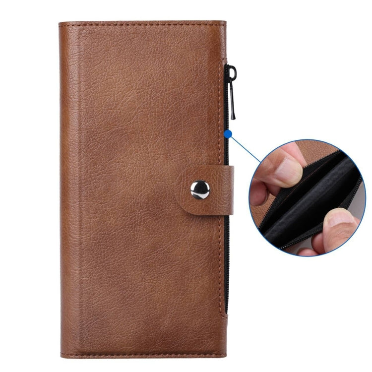 For iPhone 16 Pro ViLi GVS-C Series MagSafe Magnetic RFID Leather Flip Phone Case(Brown)