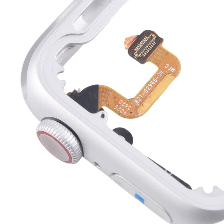 For Apple Watch Series 6 40MM GPS Aluminium Alloy Middle Frame Bezel Plate with Crown Spin Axis Flex Cable(Silver) - Middle Frame by PMC TechLife | Online Shopping South Africa | PMC TechLife | Buy Now Pay Later Mobicred