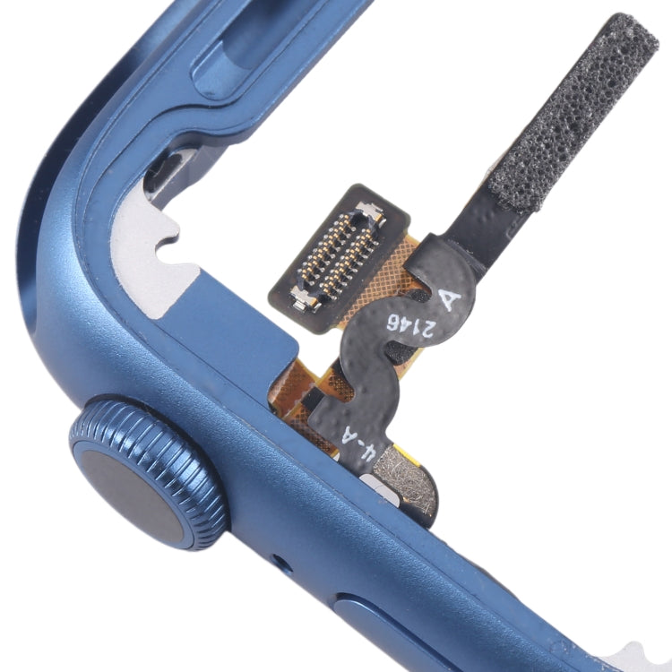 For Apple Watch Series 7 41MM LTE Aluminium Alloy Middle Frame Bezel Plate with Crown Spin Axis Flex Cable(Blue) - Middle Frame by PMC TechLife | Online Shopping South Africa | PMC TechLife | Buy Now Pay Later Mobicred