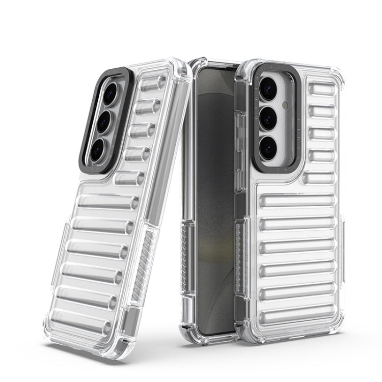 For Samsung Galaxy S25 5G High Transparency TPU Hybrid PC Airbag Phone Case(Transparent)