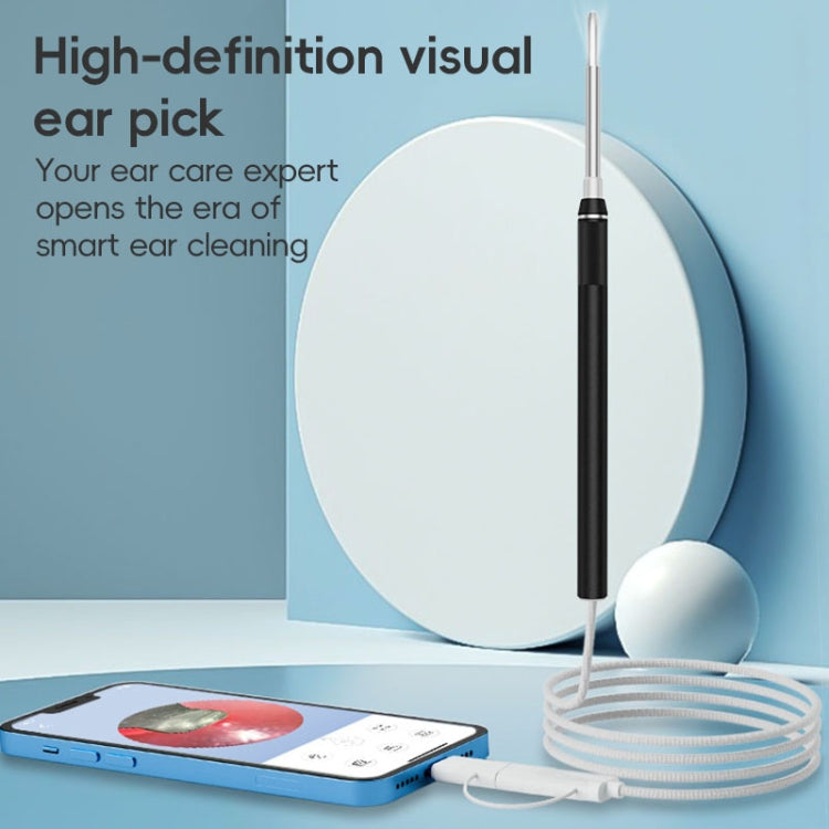 NK-5101 HD Smart Visual Ear Spoon(Black + White)