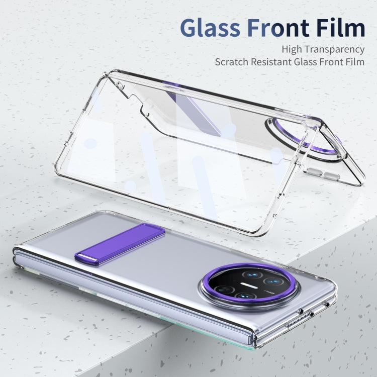 For Huawei Mate X3 Ice-Cold Holder PC Hybrid TPU Phone Case(Purple)