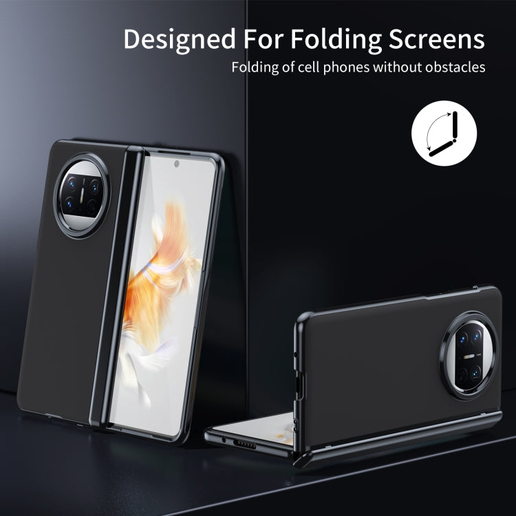 For Huawei Mate X3 Integrated AG Frosted Vacuum Plating Phone Case(Black) - Huawei Cases by PMC TechLife | Online Shopping South Africa | PMC TechLife | Buy Now Pay Later Mobicred