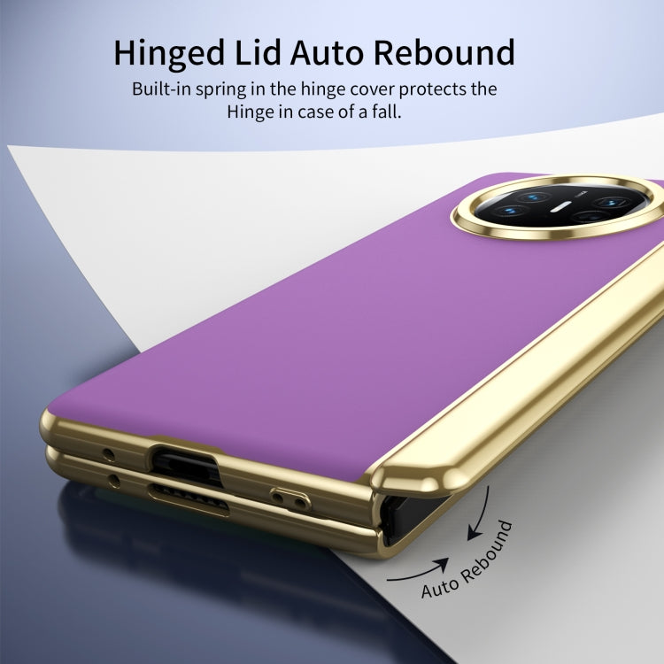 For Huawei Mate X5 Integrated AG Frosted Vacuum Plating Phone Case(Purple)