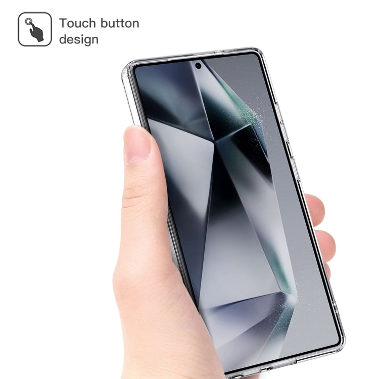 For Samsung Galaxy S25 Ultra 5G Crystal Clear TPU Hybrid PC Phone Case(Transparent)