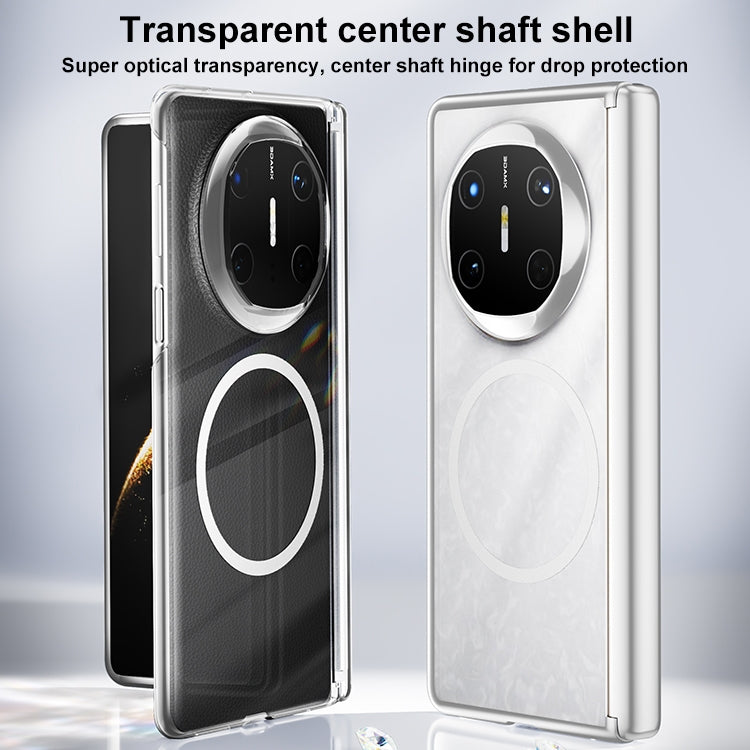 For Huawei Mate X5 / X3 Clear MagSafe PC Full Coverage Phone Case(White)