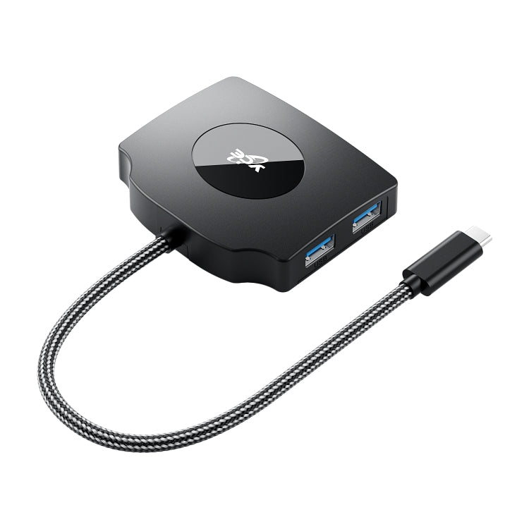 YCE-Z70A Type-C to PD 3.0, USB 3.0x2 + SD/TF, 3.5mm and HD1.4 Docking Station Video Capture Card(Black)