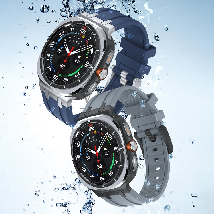 For Samsung Galaxy Watch Ultra 47mm AP Series Liquid Silicone Watch Band(Silver Grey) - free shipping - PMc TechLife - Order now!