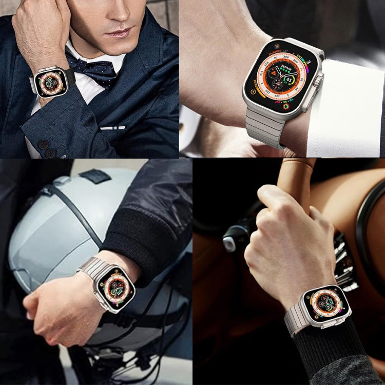 For Apple Watch 42mm / 41mm / 40mm / 38mm Bamboo Norman Buckle Stainless Steel Watch Band(Silver) - free shipping - PMC TechLife - Order now!