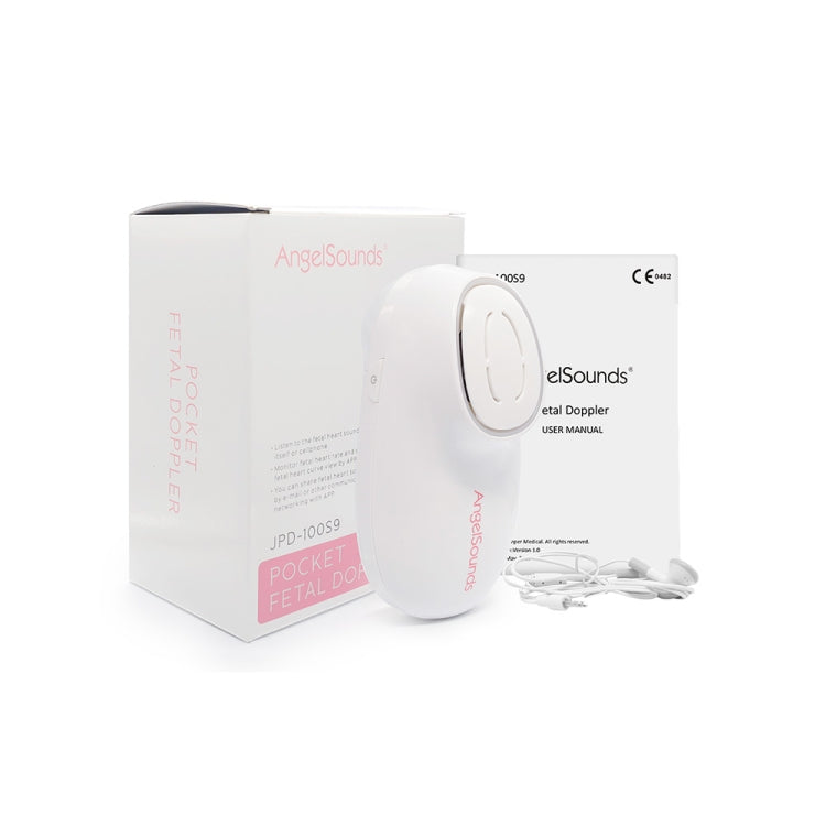 AngelSounds JPD-100S9 Pregnant Women Home Fetal Doppler Heart Rate Monitor(White)