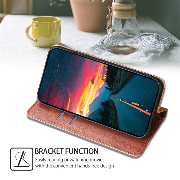 For Samsung Galaxy S25+ 5G Gloss Oil Solid Color Magnetic Leather Phone Case(Rose Gold)