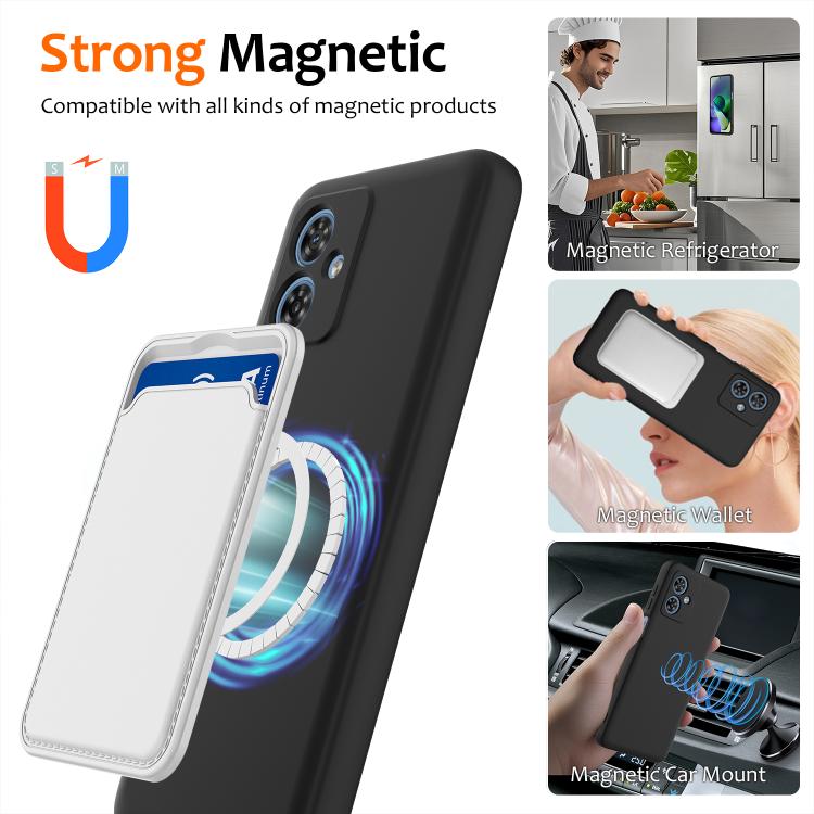 For Motorola Moto G54 / G54 Power Shockproof Silicone Magsafe Phone Case(Black)
