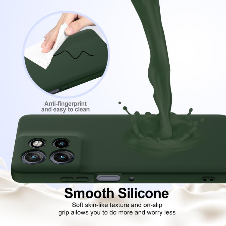 For Motorola Moto G Power 2025 Shockproof Silicone Magsafe Phone Case(Dark Green)