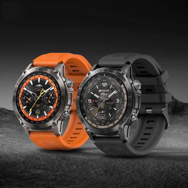 Zeblaze Stratos 2 Plus 1.43 inch Screen 3 ATM Health and Fitness GPS Smart Watch(Graphite Black)