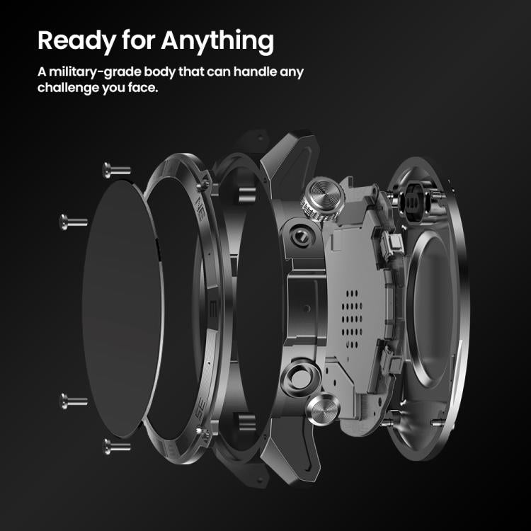 Zeblaze Stratos 2 Plus 1.43 inch Screen 3 ATM Health and Fitness GPS Smart Watch(Graphite Black)