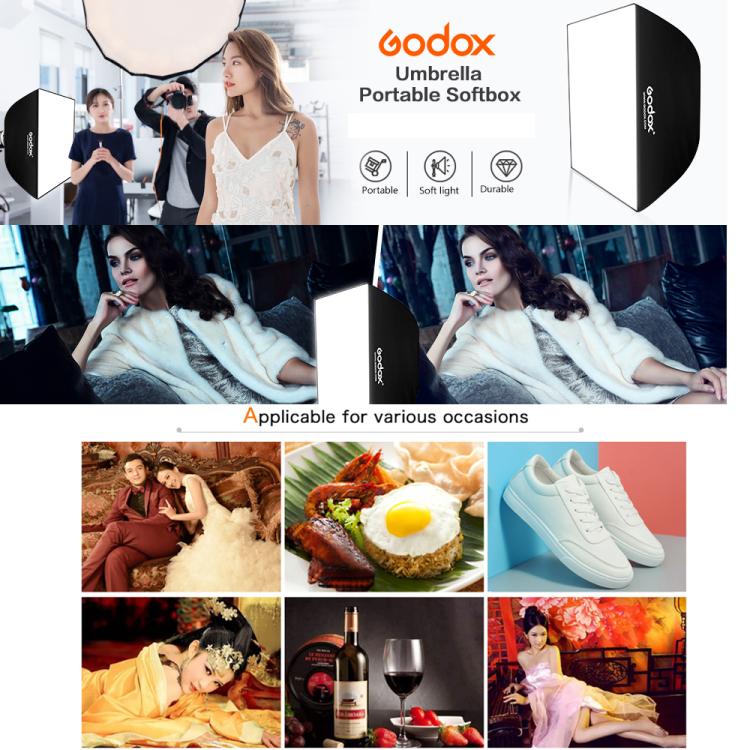 Godox UB Series Four Corner Umbrella Softbox, Size:50 x 70cm - by Godox | Online Shopping South Africa | PMC Jewellery | Buy Now Pay Later Mobicred