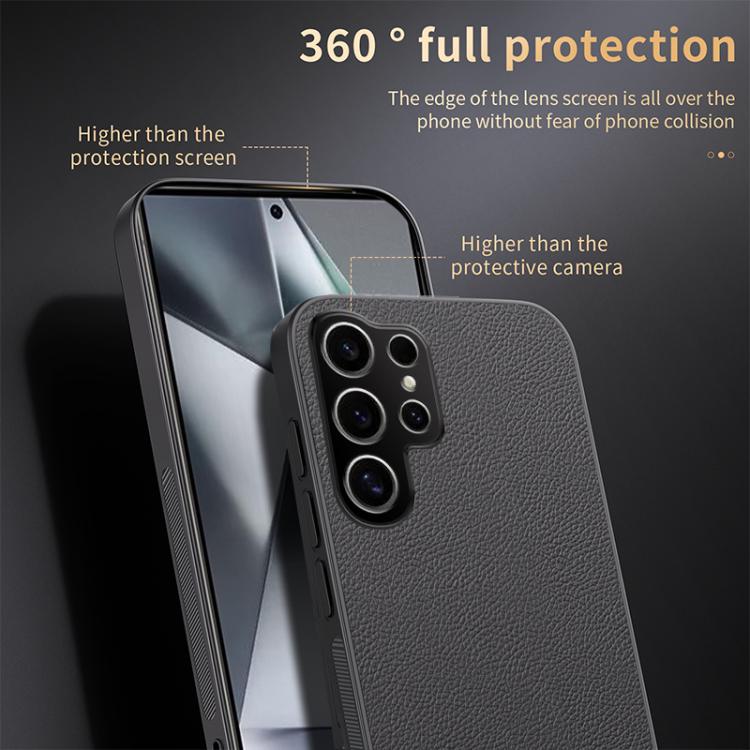 For Samsung Galaxy S25 Ultra 5G HUIYI Leather Magnetic Phone Case(Brown)