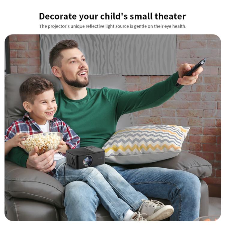 AUN A32 1280x720P 200ANSI D3100 CPU WIFI Display Smart Projector, AU Plug(Black) - LED Projector by AUN | Online Shopping South Africa | PMC Jewellery | Buy Now Pay Later Mobicred