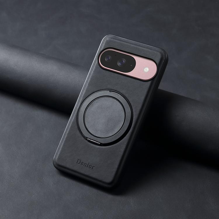 For Google Pixel 9 Denior A14 Skin Feel Rotating Holder MagSafe Phone Case(Black) - free shipping - PMC TechLife - Order now!