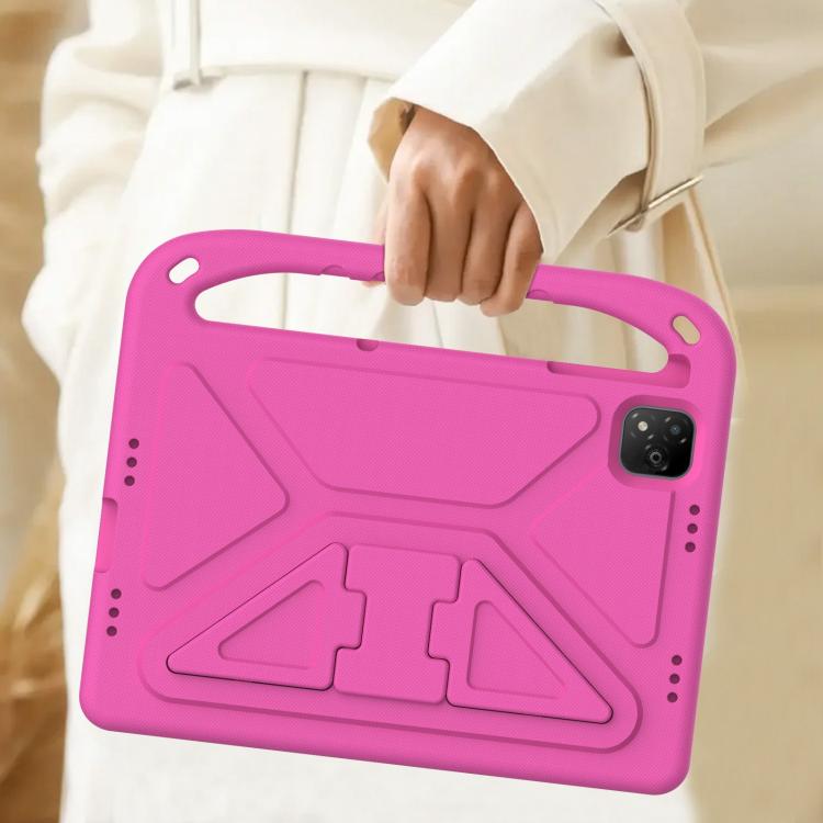 For Infinix Xpad 11 2024 Handle EVA Shockproof Tablet Case with Holder(Rose Red) - Others by PMC TechLife | Online Shopping South Africa | PMC TechLife | Buy Now Pay Later Mobicred