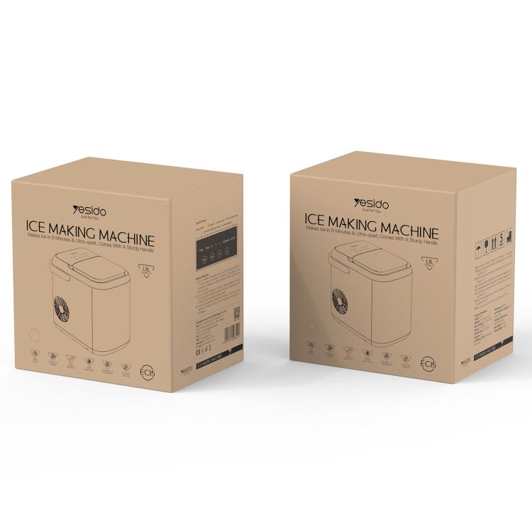 Yesido EC15 Small Multifunctional Ice Maker, Capacity: 1.3L(White)