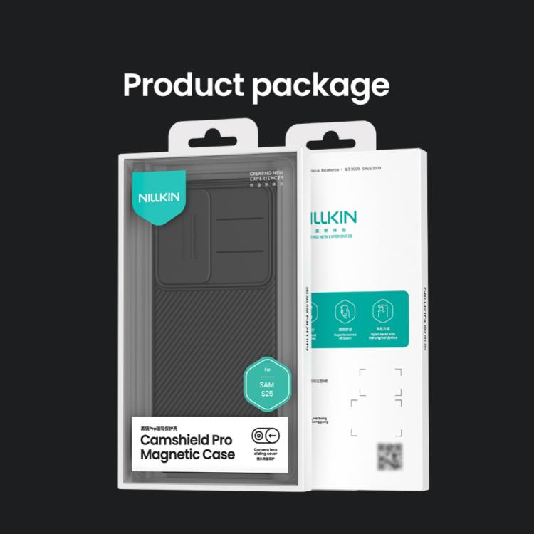 For Samsung Galaxy S25 5G NILLKIN CamShield Pro Magnetic PC Phone Case(Black) - Galaxy S25 5G Cases by NILLKIN | Online Shopping South Africa | PMc TechLife | Buy Now Pay Later Mobicred