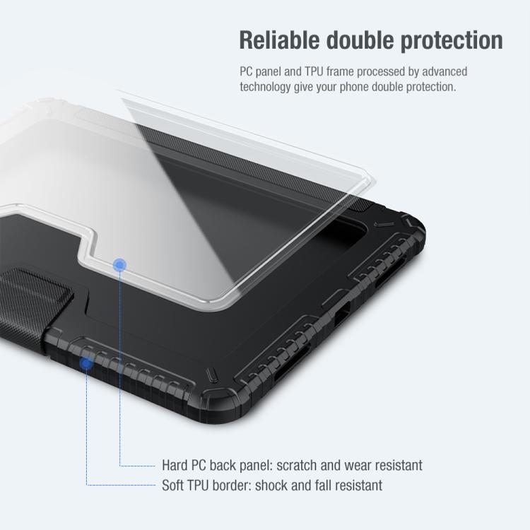 For iPad Air 11 2024 / 2025 NILLKIN Bumper Pro Folding Style Tablet Leather Case(Grey) - free shipping - PMC Jewellery - Order now!
