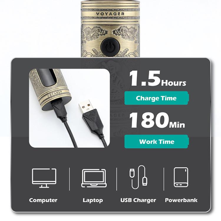 VGR V-106 6-in-1 Digital Display Electric Hair Clipper Kit(Gold) - Hair Trimmer by VGR | Online Shopping South Africa | PMC Jewellery | Buy Now Pay Later Mobicred