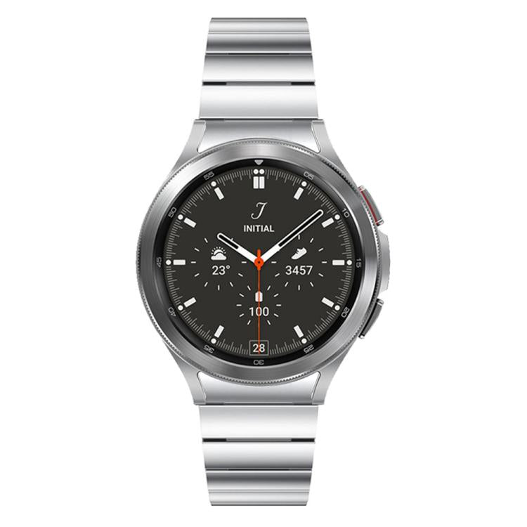 For Samsung Galaxy Watch 4 / 5 / 6 / 7 One Bead Magnetic Buckle Stainless Steel Watch Band(Silver)