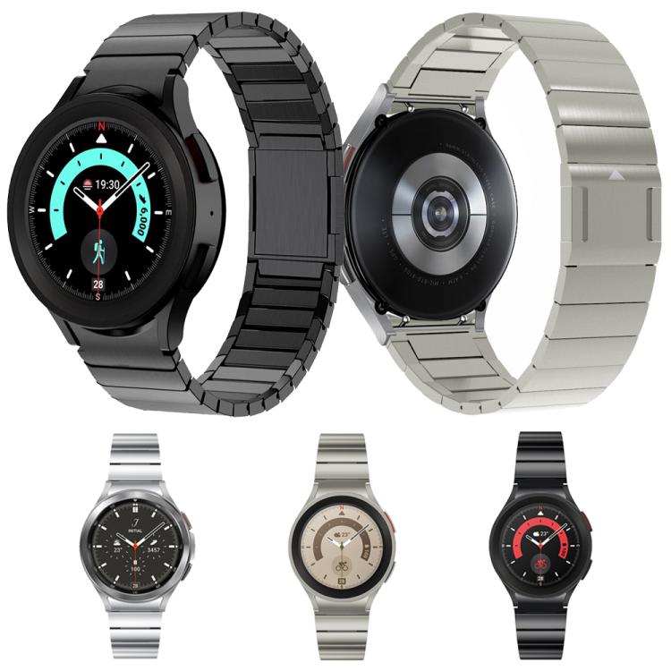 For Samsung Galaxy Watch 4 / 5 / 6 / 7 One Bead Magnetic Buckle Stainless Steel Watch Band(Silver) - free shipping - PMC TechLife - Order now!