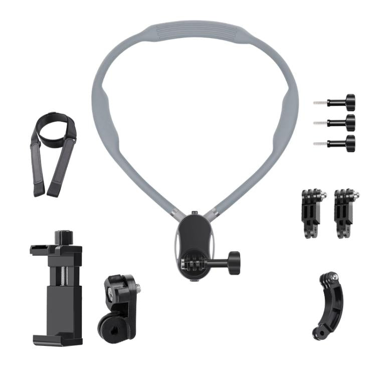 Magnetic Neck Mount Anti-shake Bracket, Type:10 in 1 Phone Clamp