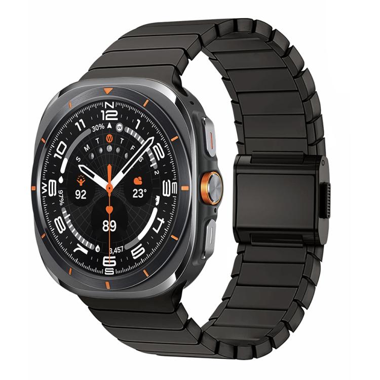 For Samsung Galaxy Watch Ultra 47mm Bamboo Norman Buckle Titanium Alloy Watch Band(Slate)