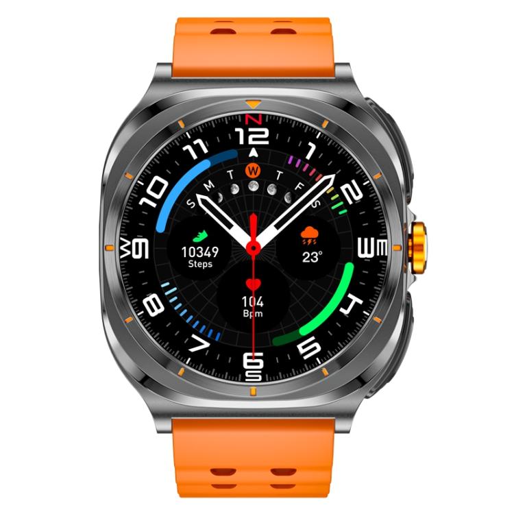 GT98 1.53 inch 2 in 1 Bluetooth Headphone IP67 Water-resistant Smart Watch Supports Blood Oxygen Monitoring(Black Orange)