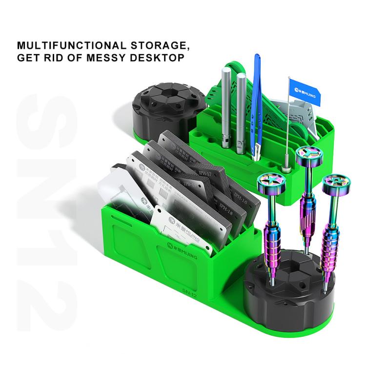 Mijing SN-12 Multi-functional 360 Rotation Storage Organizer + Tin Planting Net Storage Box - Tool Boxes & Bags by MIJING | Online Shopping South Africa | PMC TechLife | Buy Now Pay Later Mobicred