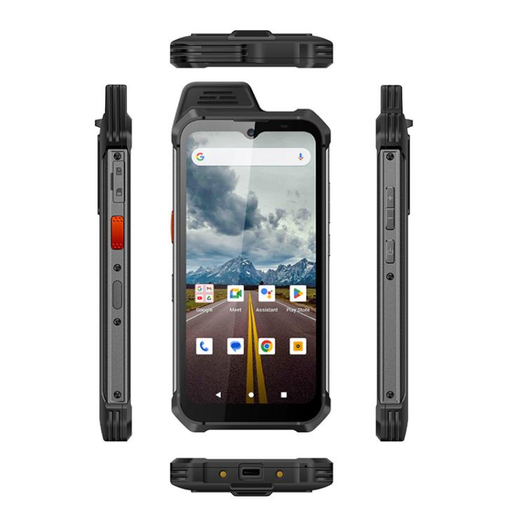 UNIWA W999 Rugged Phone, 8GB+128GB, 6.3 inch Android 13 Mediatek MT6789 Helio G99 Octa Core, NFC, Network: 4G, Plug:US Plug(Black)