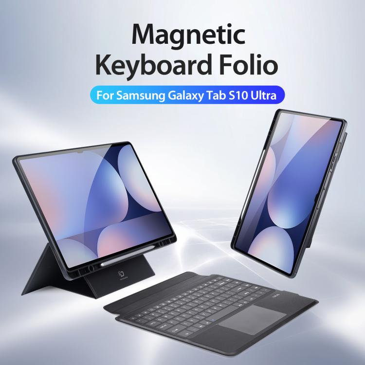 For Samsung Galaxy Tab S10 Ultra DUX DUCIS DK Series Magnetic Wireless Bluetooth Keyboard Tablet Case(Black) - Samsung Keyboard by DUX DUCIS | Online Shopping South Africa | PMC Jewellery | Buy Now Pay Later Mobicred