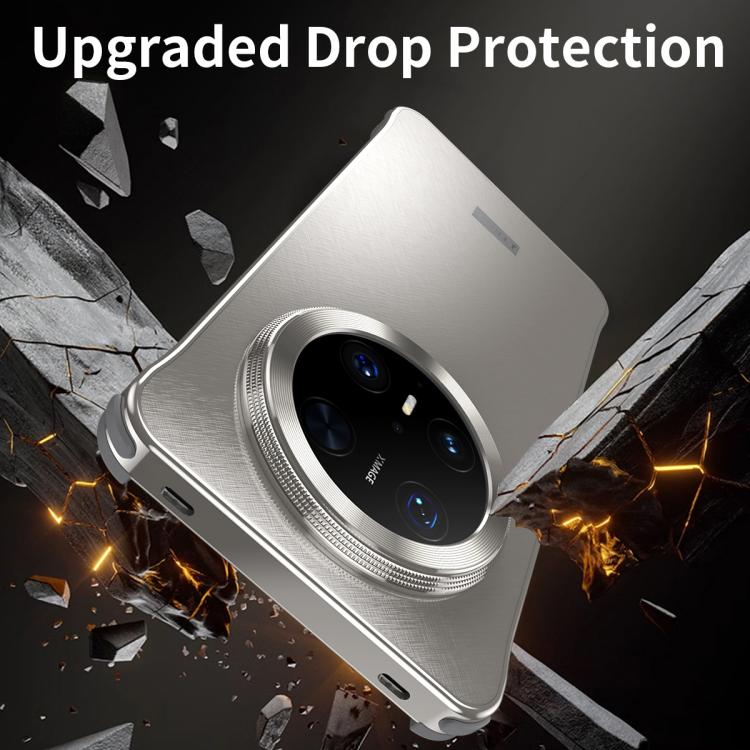 For Huawei Mate 60 Pro+ Micro Frosted Metal Phone Case(Black) - Huawei Cases by PMC TechLife | Online Shopping South Africa | PMC TechLife | Buy Now Pay Later Mobicred