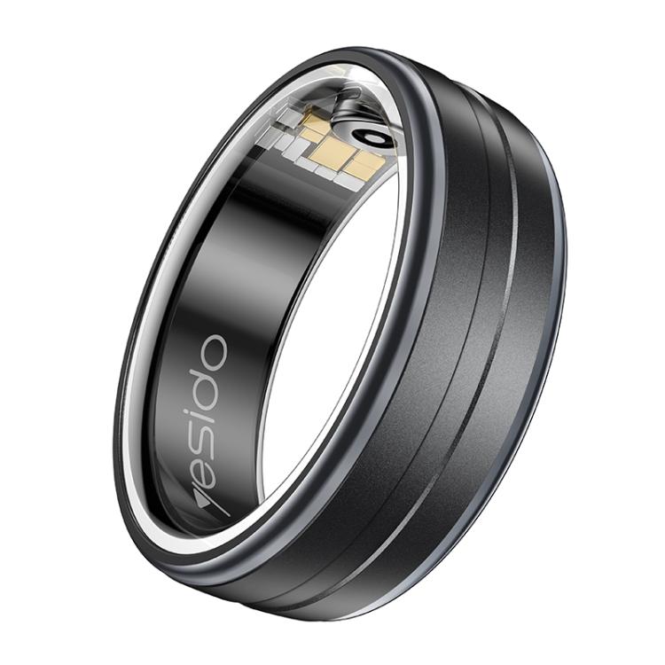 Yesido IO32 Health Monitor Smart Ring, Support Body Temperature / Heart Rate / Blood Pressure / Female Physiological Reminder, Size:57mm Inner Circumference(Black)