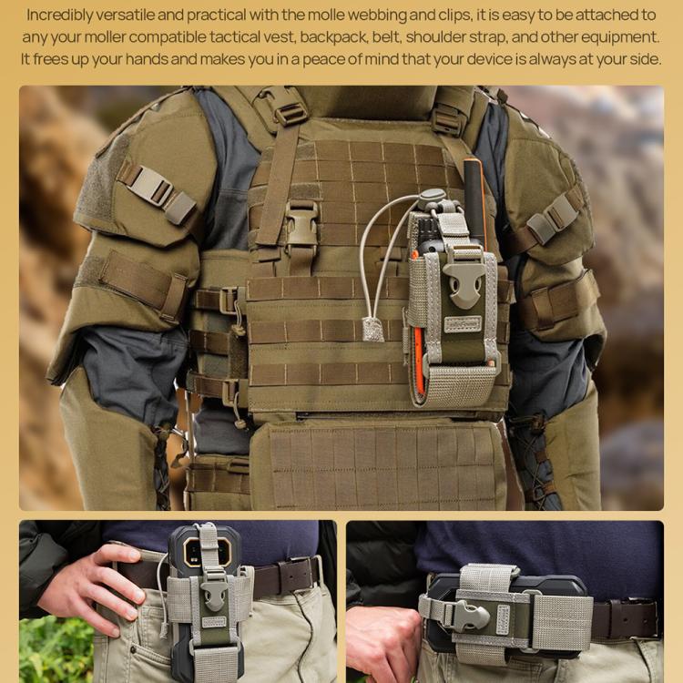 Ulefone Armor Holster Multi-Purpose Phone Pouch Waist Bag(Grey) - free shipping - PMC Jewellery - Order now!